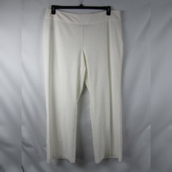 INC Intl Concepts Wide Leg Pants Slacks Ivory NWT - Picture 3 of 7